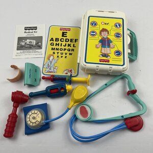 Fisher Price Medical Doctor Kit Pretend Play Toy Set 1997 Preschool Vintage